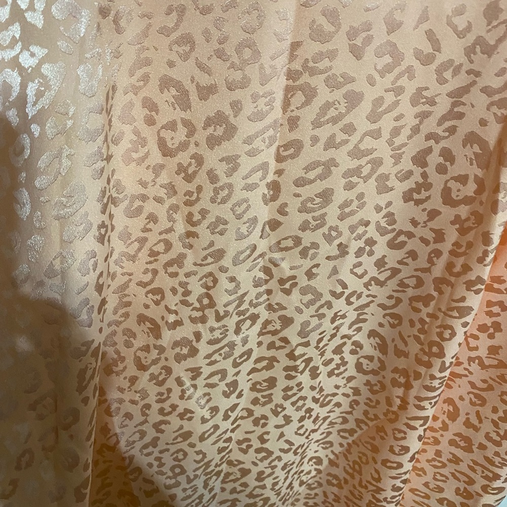 3X Light orange leopard print tank top - Picture 4 of 8